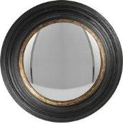 Clayre & Eef Spiegel  Ø 38 cm Zwart Hout Rond Grote Spiegel