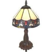 Lumilamp Tiffany Tafellamp Ø 20x34 cm Beige Polyresin