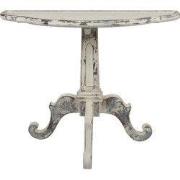 Clayre & Eef Sidetable  100x42x84 cm Wit Beige Hout Wandtafel