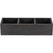 Clayre & Eef Houten kistje  33x12x7 cm Zwart Hout Rechthoek Opbergkist...