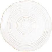 Clayre & Eef Ontbijtbord  Ø 18 cm Beige Keramiek Rond Bord