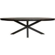 Starfurn Eettafel Denver Black | 180 cm | Ovaal
