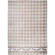 Clayre & Eef Plaid  130x170 cm Bruin Wit Polyester Teckels Deken