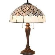 Lumilamp Tiffany Tafellamp Ø 40x58 cm Grijs Glas