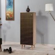 Schoenenkast Filinta Sonoma Eik Gestreept Melamine 50x135x38 cm