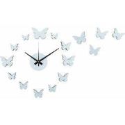 Wandklok Diy Butterfly - Blauw - Ø35cm