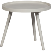 WOOOD Mesa Bijzettafel M - Hout - Zand - 45 cm x Ø45