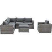 Garden Impressions Orangebird loungeset - incl.fauteuil - organic grey
