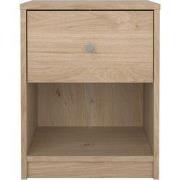 Nachtkastje met 1 lade en 1 open vak B37,9 cm  LISE