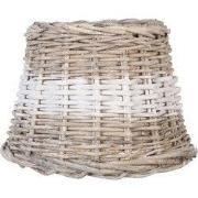 Clayre & Eef Lampenkap  Ø 20x15 cm Beige Rotan Rond Rieten Lampenkap