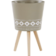 Beliani ARTA - Plantenbak voor buiten-Beige-Klei-vezelmengsel