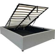 Kopie van Opbergbed 140x190 cm met grijze stof - ALBA