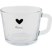 Clayre & Eef Theeglas  450 ml Glas Hart Theemok