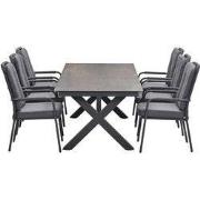 Garden Impressions Aleria tuinset 7-delig - Sintra tuintafel 240x100 c...