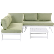 Beliani COCCORINO - Loungeset-Groen-Aluminium