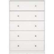 Ladekast met 5 lades wit H108,1 cm  LISE