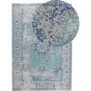 Beliani ALMUS - Laagpolig-Blauw-Katoen