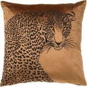 Dutch Decor SIMBA - Sierkussen met dierenprint 45x45 cm Tobacco Brown ...