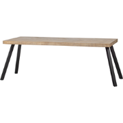 WOOOD Tablo Tafel Visgraat met 2-standen Poot - Mango - 75x180x90