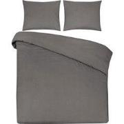 DoubleDry Dekbedovertrek 100% Natuurlijk Katoen - Eenpersoons 140x200/...