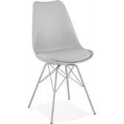 BYBLOS design stoel 55x45x83 cm Grijs