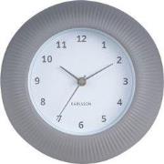 Karlsson - Wandklok Tender Rib - Warmgrijs- Ø25cm