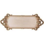 Clayre & Eef Dienblad 34x13x3 cm Goudkleurig Kunststof