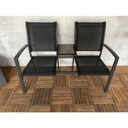 Sens-Line - Marseille tete-a-tete - 131x70x94cm - Staal