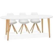 IGLOU uitschuifbare ronde eettafel 120-220x120x75 cm