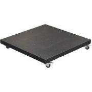 Special Hawaii granieten parasolvoet- 90kg-zwart gepolijst-verrijdbaar