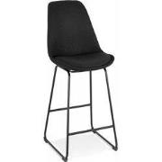 RIGO halfhoge snackkruk 48x55x109 cm Zwart
