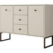 Meubella - Dressoir Lyndall - Beige - 115 cm - Met deuren