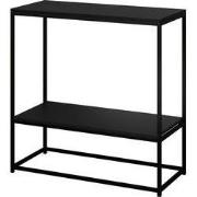 Meubella - Sidetable Kronos - Mat Zwart - 80 cm