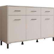 Meubella - Dressoir Vidor - Beige - 138 cm - 3 lades