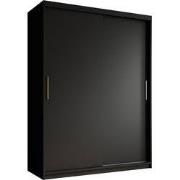 Meubella - Kledingkast Mandalin - Zwart - 150 cm
