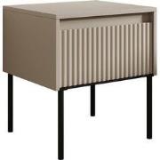 Meubella - Nachtkastje Timoteo - Beige - 46 cm