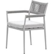 Barcelona dining fauteuil - taupe -  rope grey sand - valley sand