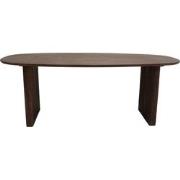 Eettafel Donkerbruin Mangohout Ovaal - 250x100x76cm - Aya