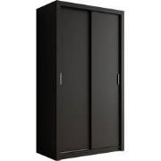 Meubella - Kledingkast Blake - Mat Zwart - 120 cm