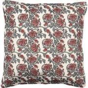 Clayre & Eef Kussenhoes  50x50 cm Rood Katoen Vierkant Sierkussenhoes