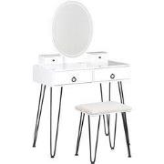 Beliani SOYE - Kaptafel-Wit-MDF