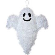 Clayre & Eef Halloween decoratie Spook 37 cm Wit Kunststof Wanddecorat...