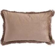 PTMD Nous Sierkussen - 60x3x40 cm - Fluweel - Taupe