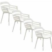 Garden Impressions Sunny tuinstoel zand - 4 stuks