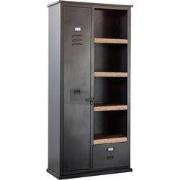 Lockerkast Zwart Metaal - 95x42x200cm - Wandkast Lifestyle