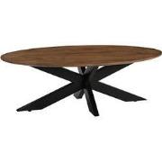 LABEL51 Salontafel James - Nature - Mangohout - 130 cm - Rond