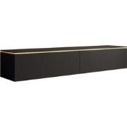 Meubella - TV-Meubel Assunta - Mat zwart - 180 cm