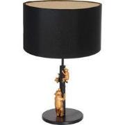 Anne Lighting - tafellamp - Animaux - zwart - metaal stof - Ø 20cm - E...