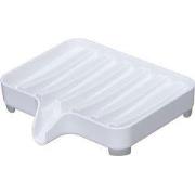 Zeepbakje met witte schenktuit - L11 cm