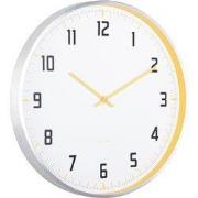 Karlsson - Wandklok Sporty - Heldergeel- Ø40cm